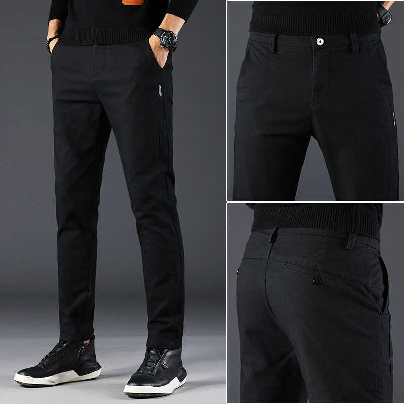 2020 Spring Summer autumn New Casual Pants Men Cotton Slim Fit thin Chinos Fashion Trousers Male Brand Clothing Plus Size 28-38 Y0811