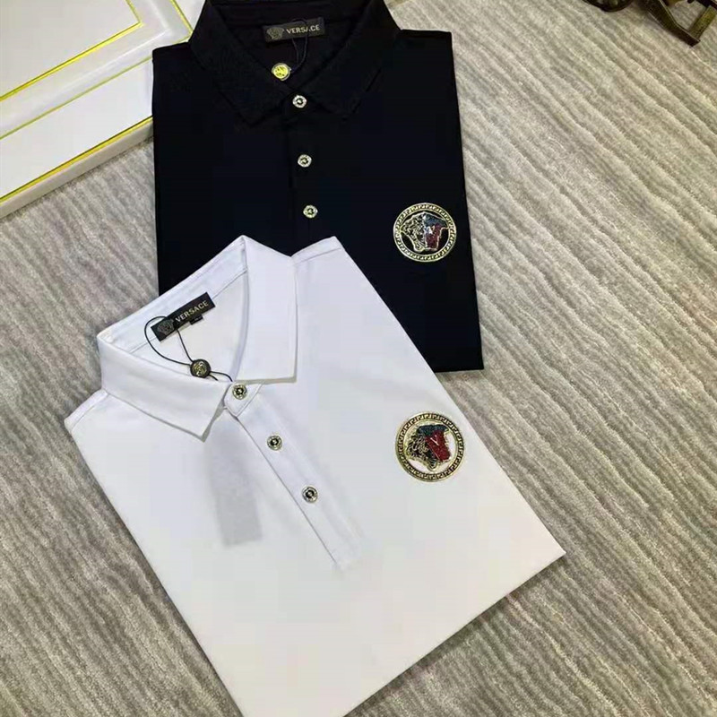 Men's T-Shirt European American fashion brand quality Polo embroidered short sleeved casual and business, White;black
Men's T-Shirt European American fashion brand quality Polo embroidered short sleeved casual and business, White;black