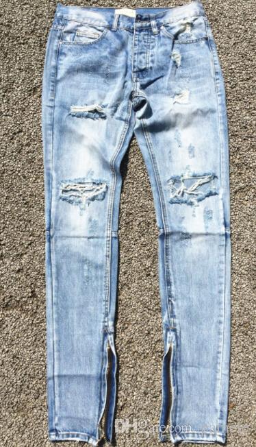 men jeans Selvedge zipper destroyed skinny slim fit justin bieber Vintage ripped blue denim version
men jeans Selvedge zipper destroyed skinny slim fit justin bieber Vintage ripped blue denim version