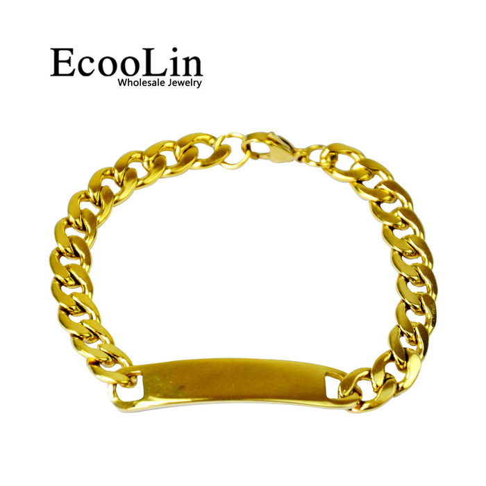 Bracelet Men Chain & Link Bracelets Fashion Gold Stainless Steel Couples Jewelry Idbracelets & Bangles Pulseira Masculin Lr4095 Q0719
Bracelet Men Chain & Link Bracelets Fashion Gold Stainless Steel Couples Jewelry Idbracelets & Bangles Pulseira Masculin Lr4095 Q0719