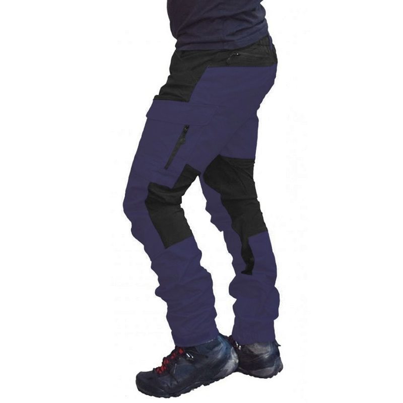 Long Cargo Pants Work Trousers for Men Casual Men Fashion Color Block Multi Pockets Sports