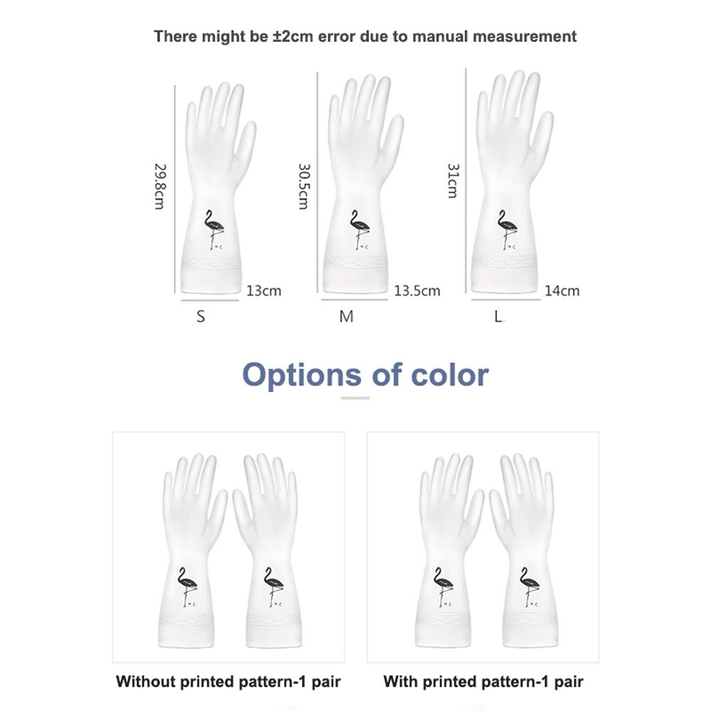 Waterproof Rubber Kitchen Dish Washing Gloves Cleaning Gloves Reusable Household Cleaning Gloves