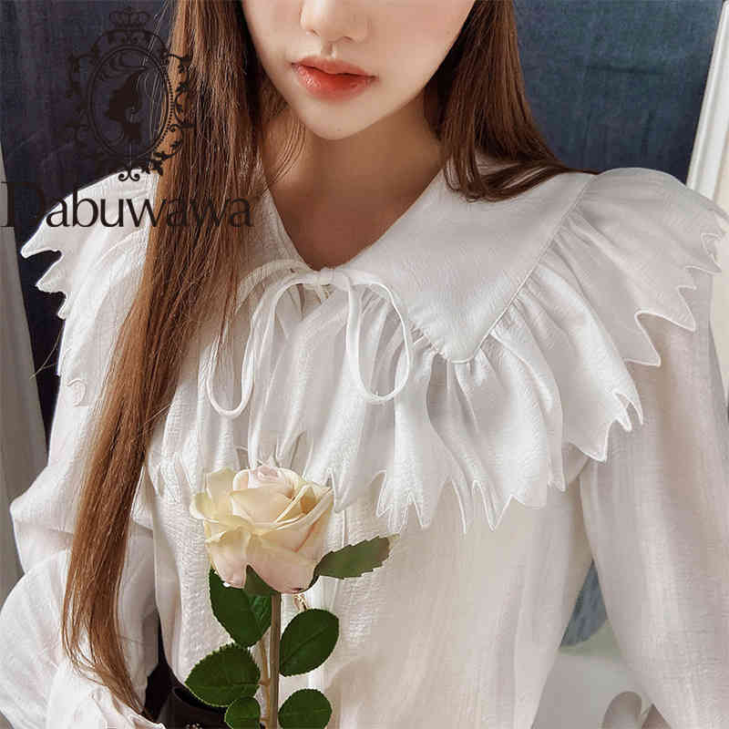 Dabuwawa Exclusive Ruffle Retro Blouse Women Summer Casual Blouses Spring Lantern Sleeve Solid Top Shirt Female DO1AST054 210520, White 
Dabuwawa Exclusive Ruffle Retro Blouse Women Summer Casual Blouses Spring Lantern Sleeve Solid Top Shirt Female DO1AST054 210520, White