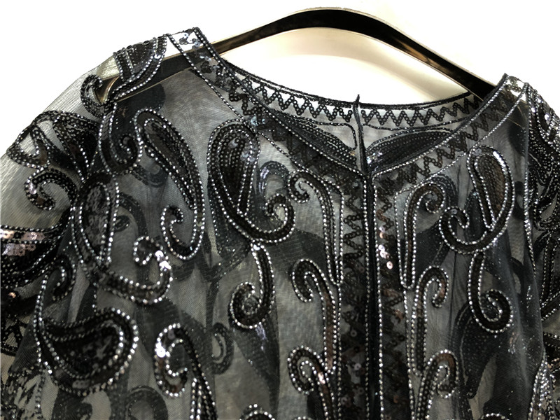 Wraps & Jackets Womens Sequins Shrug Shawl Wedding Dresses Cover Up Flapper Cape Ladies Beaded Shawls Evening Party Bridal