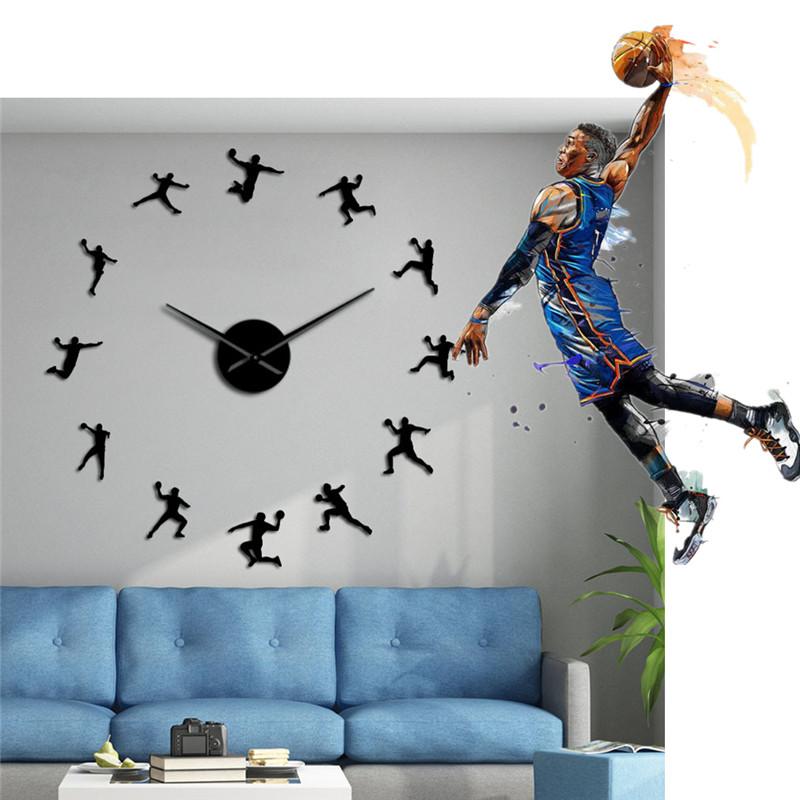 Large Acrylic Mirror Wall Clock Modern Design DIY Cool Basketball Adhesive Sticker Clocks Hanging Boys Rooms Home Decor
Large Acrylic Mirror Wall Clock Modern Design DIY Cool Basketball Adhesive Sticker Clocks Hanging Boys Rooms Home Decor