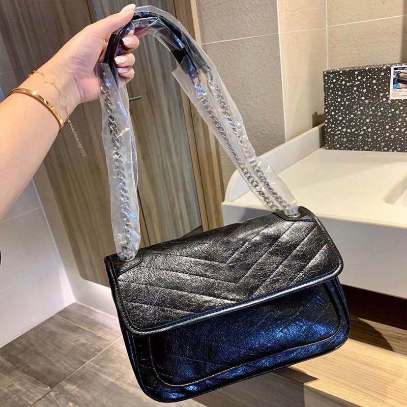 Fashion Shoulder Bags NIKI BABY Tote lady Black Chain handbag High Quality soft leather Cross body wallet women designer bag