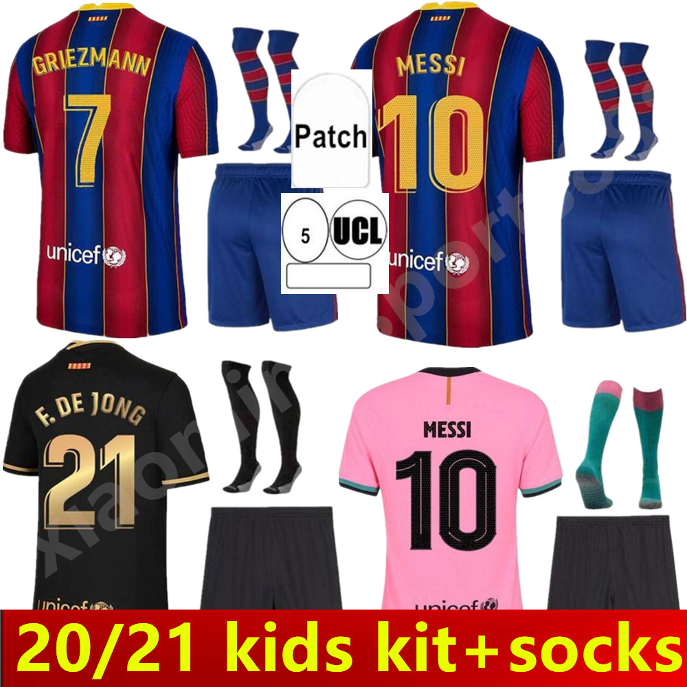 2021 Soccer Jersey GRIEZMANN F. DE JONG TRINCÃO PIQUÉ 20 21Barcelona DEST SERGIO ANSU FATI Adult Kids Kit+Socks High-quality Football Shirt, 3rd
2021 Soccer Jersey GRIEZMANN F. DE JONG TRINCÃO PIQUÉ 20 21Barcelona DEST SERGIO ANSU FATI Adult Kids Kit+Socks High-quality Football Shirt, 3rd