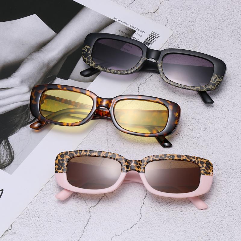 Outdoor Eyewear Retro Rectangle Sunglasses Small Square Frame Sun Glasses UV400 Protection Leopard Print Two-tone
Outdoor Eyewear Retro Rectangle Sunglasses Small Square Frame Sun Glasses UV400 Protection Leopard Print Two-tone