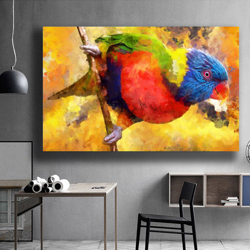 Wall Decor Abstract Colorful Parrots Modern Canvas Painting Bird Pictures For Living Room Art Posters and Prints Unframed
Wall Decor Abstract Colorful Parrots Modern Canvas Painting Bird Pictures For Living Room Art Posters and Prints Unframed