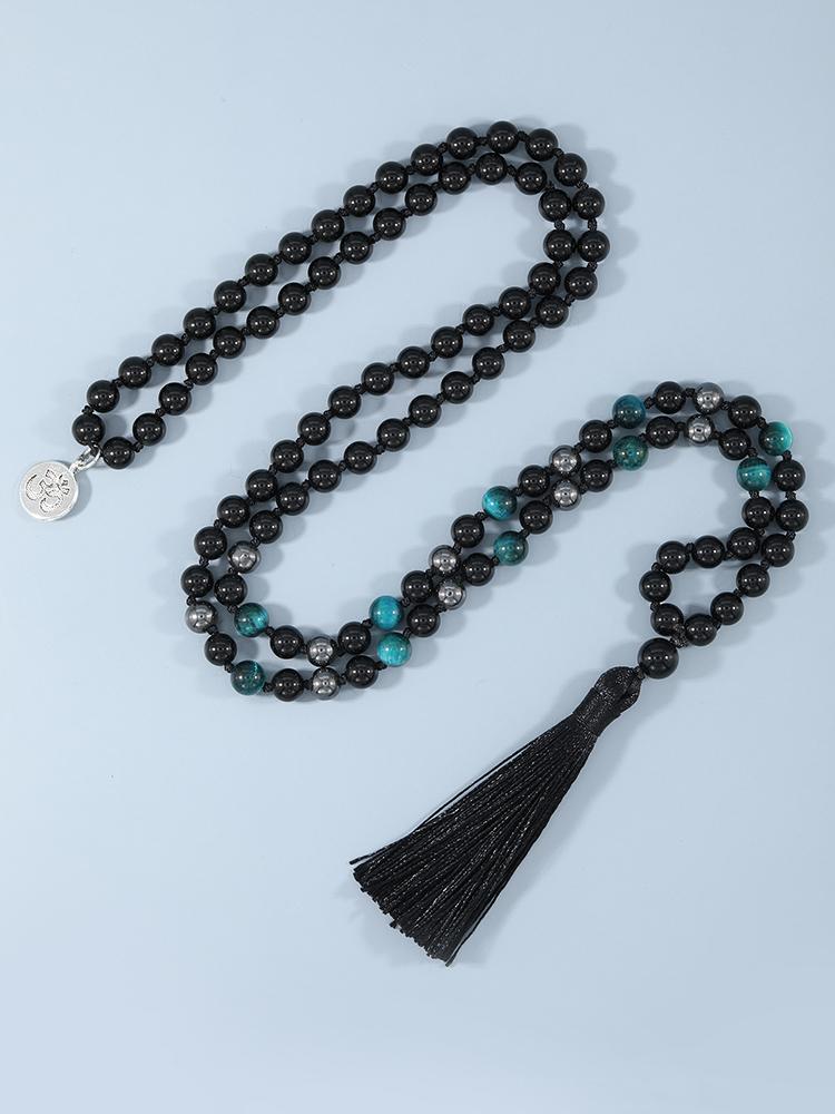 Pendant Necklaces YUOKIAA Japamala Natural Stone Beads Necklace Black Onyx Hematite108 Mala Prayer Beaded With OM Buddha Charms Meditation J, Silver
Pendant Necklaces YUOKIAA Japamala Natural Stone Beads Necklace Black Onyx Hematite108 Mala Prayer Beaded With OM Buddha Charms Meditation J, Silver