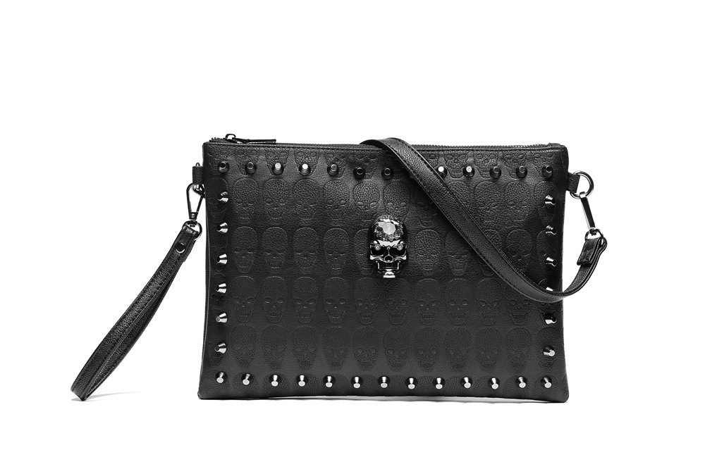 Designer Handbag Mens Shoulder Bags punk skull rivet man wrist bag Fashion large multilayer Detachable shoulder strap side pocket HBP, Additional shipping (not sold )
Designer Handbag Mens Shoulder Bags punk skull rivet man wrist bag Fashion large multilayer Detachable shoulder strap side pocket HBP, Additional shipping (not sold )