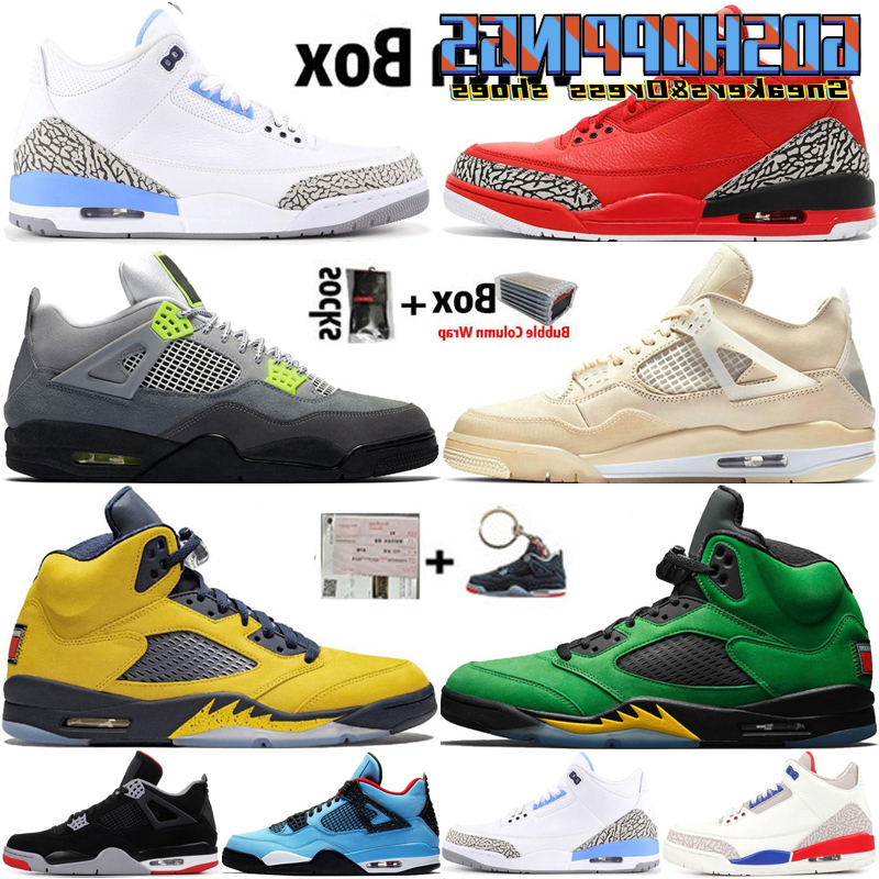 2021 With Box Jumpman 4 4s Sail Black Cat Mens Basketball Shoes 5 5s Michigan Fire Red UNC Grateful Sneakers Trainers Size 13, 21
2021 With Box Jumpman 4 4s Sail Black Cat Mens Basketball Shoes 5 5s Michigan Fire Red UNC Grateful Sneakers Trainers Size 13, 21