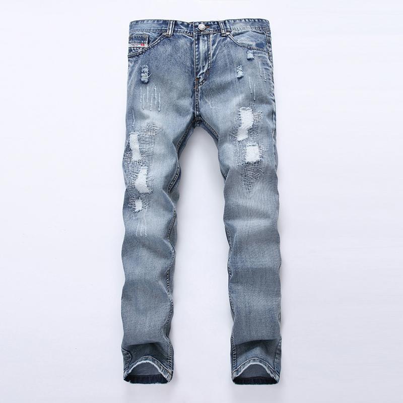 Men's Jeans Ripped Hip-hop Men Trousers Street Skinny Denim Pants Fashion Casual Dropship For Male, Blue
Men's Jeans Ripped Hip-hop Men Trousers Street Skinny Denim Pants Fashion Casual Dropship For Male, Blue