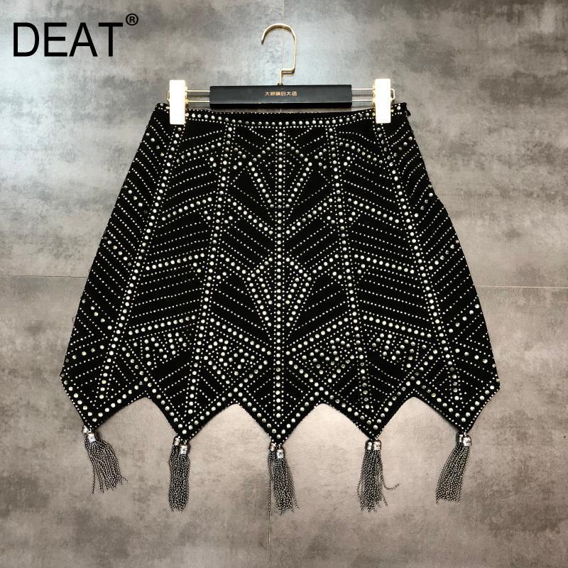 Arrivals Autumn Summer Black Diamonds Tassel Skirt Pattern Drill Chain Fringed Women MH177 210525
Arrivals Autumn Summer Black Diamonds Tassel Skirt Pattern Drill Chain Fringed Women MH177 210525