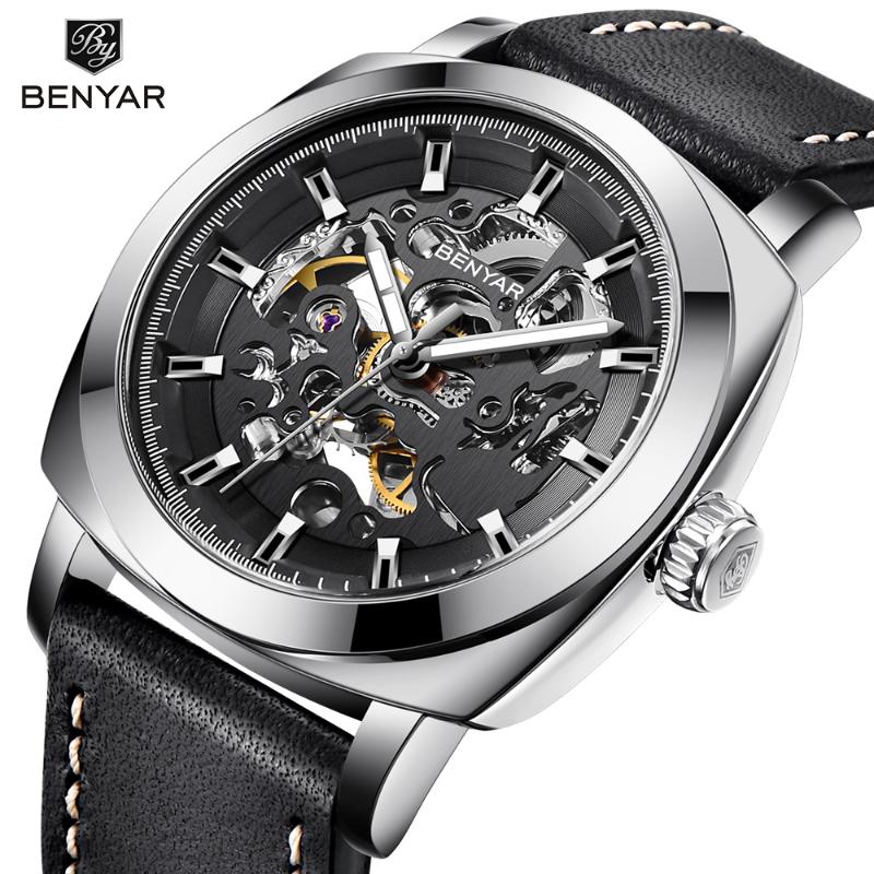Wristwatches Military Mechanical Wrist Watches Men Luxury Tourbillon Automatic Watch Waterproof Luminous Business Reloj Hombre, Black black
Wristwatches Military Mechanical Wrist Watches Men Luxury Tourbillon Automatic Watch Waterproof Luminous Business Reloj Hombre, Black black