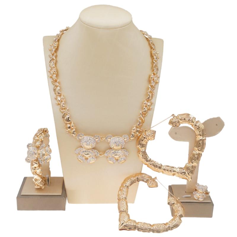Earrings & Necklace Est Nigerian Beads Wedding Jewelry Set Bridal Dubai Gold Color Sets African Bracelet, Silver
Earrings & Necklace Est Nigerian Beads Wedding Jewelry Set Bridal Dubai Gold Color Sets African Bracelet, Silver