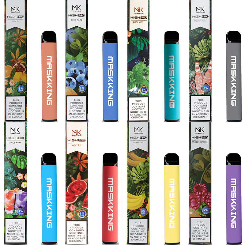 Disposable Vape Maskking High Pro Disposables E Cigarettes Puffs 600mAh 3.5ml Pre-filled Cartridges Vapes pen mix flavors
Disposable Vape Maskking High Pro Disposables E Cigarettes Puffs 600mAh 3.5ml Pre-filled Cartridges Vapes pen mix flavors
