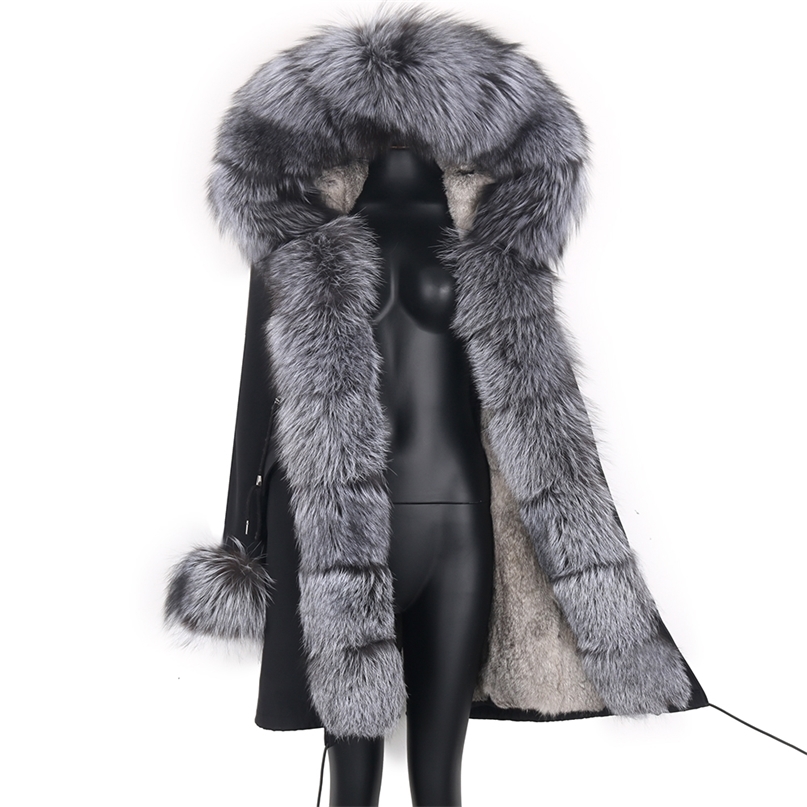 Real Fur Coat Natural Real Fur Collar Warm Big Fur Outerwear Detachable Female Long Parka Women Fashion Winter Jacket 211018, Fauxf liner11
Real Fur Coat Natural Real Fur Collar Warm Big Fur Outerwear Detachable Female Long Parka Women Fashion Winter Jacket 211018, Fauxf liner11