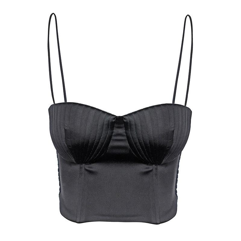 DEAT spring and summer women clothes fashion vestido straps sexy stain croved busty outfits bra WP51301L 210428