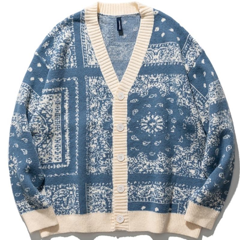 Men's Sweaters Winter Cardigan Sweater Japanese Style Classic Cashew Flowers Coat Fashion Loose Harajuku Knitted Outerwear, Color 2
Men's Sweaters Winter Cardigan Sweater Japanese Style Classic Cashew Flowers Coat Fashion Loose Harajuku Knitted Outerwear, Color 2