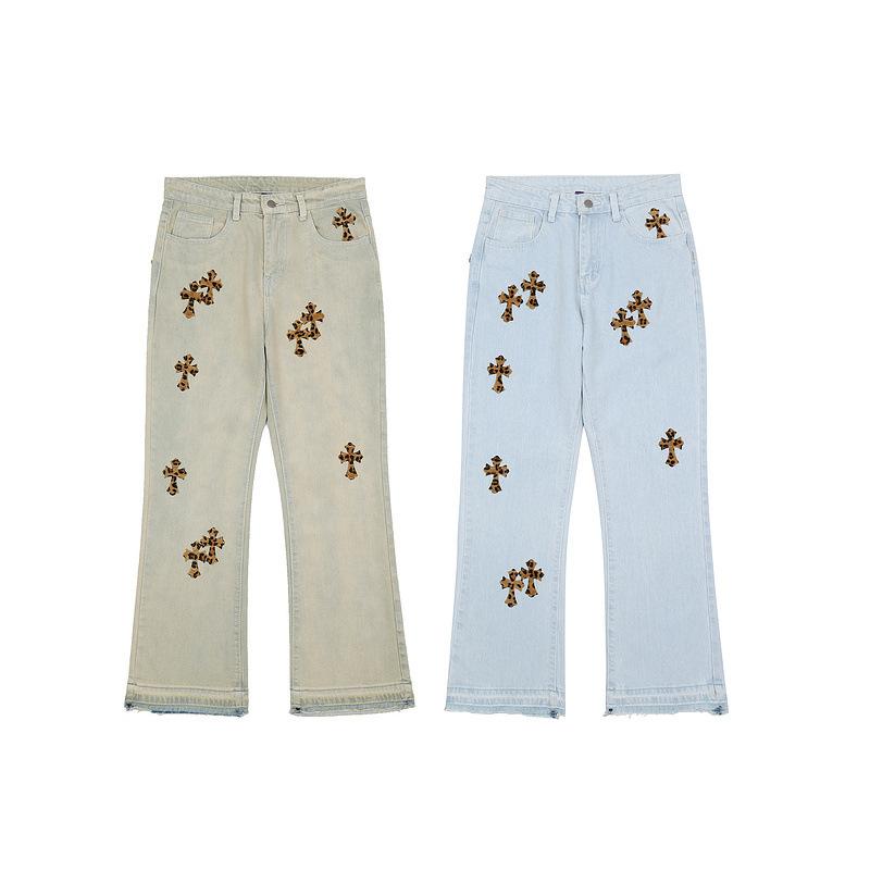 Men/Women Leopard Cross Jeans For Men High Street Chrome Homme Blue Boot-cut Hearts Pants Moto BTrouse Men's
Men/Women Leopard Cross Jeans For Men High Street Chrome Homme Blue Boot-cut Hearts Pants Moto BTrouse Men's