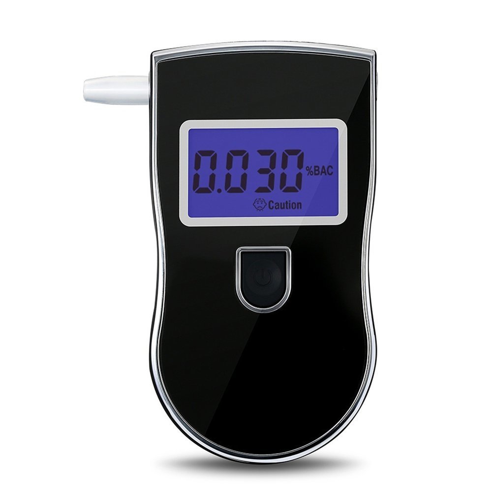 Portable Police Blast Test Analyzer Detector Digital Lcd Alcohol Sensor Breath Tester with 5 Wegwerp Moon Pieces 818