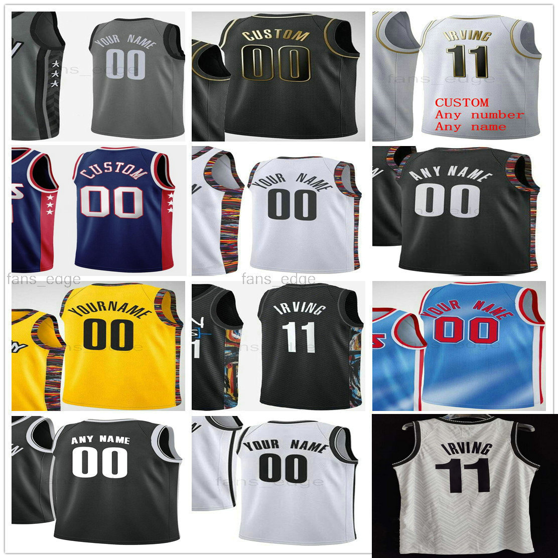 Custom Screen Printed 11 Kyrie 7 Kevin Irving Durant 13 Harden Joe 12 Harris Drazen 3 Petrovic LaMarcus Aldridge Blake Griffin Men Woman Kid, Black;red
Custom Screen Printed 11 Kyrie 7 Kevin Irving Durant 13 Harden Joe 12 Harris Drazen 3 Petrovic LaMarcus Aldridge Blake Griffin Men Woman Kid, Black;red