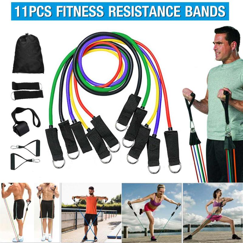11Pcs Latex Resistance Bands Yoga Pull Rope Expander Fitness Equipment Elastic For Exercise Home Household
11Pcs Latex Resistance Bands Yoga Pull Rope Expander Fitness Equipment Elastic For Exercise Home Household