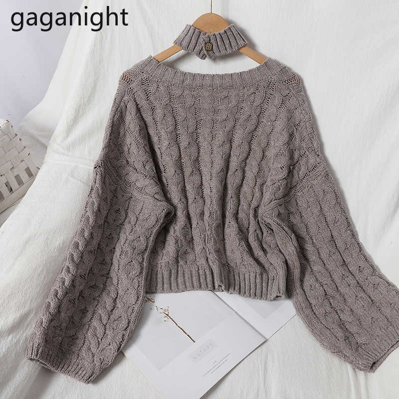 Sexy Women Solid Sweater Autumn Winter Pullover Cropped Pull Femme Korean Outwear Sweaters with Removable Halterneck 210601