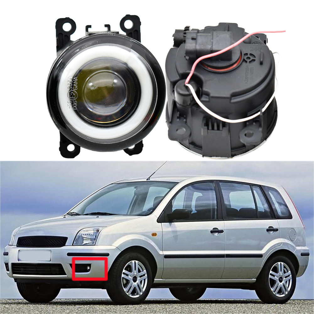 Fog Light Assembly 12V 2pcs For Ford Fusion Estate JU 2002-2015 Daytime Running Lamp DRL LED with lens
