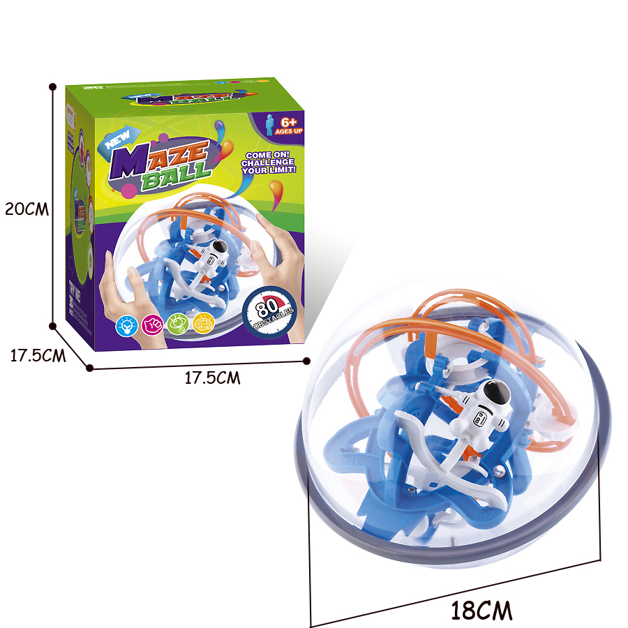 New Magic 3D Space Mission Maze Globe Puzzle Intellect Ball 80-100 Obstacles Educational Interactive Brain Teaser for Children
New Magic 3D Space Mission Maze Globe Puzzle Intellect Ball 80-100 Obstacles Educational Interactive Brain Teaser for Children
