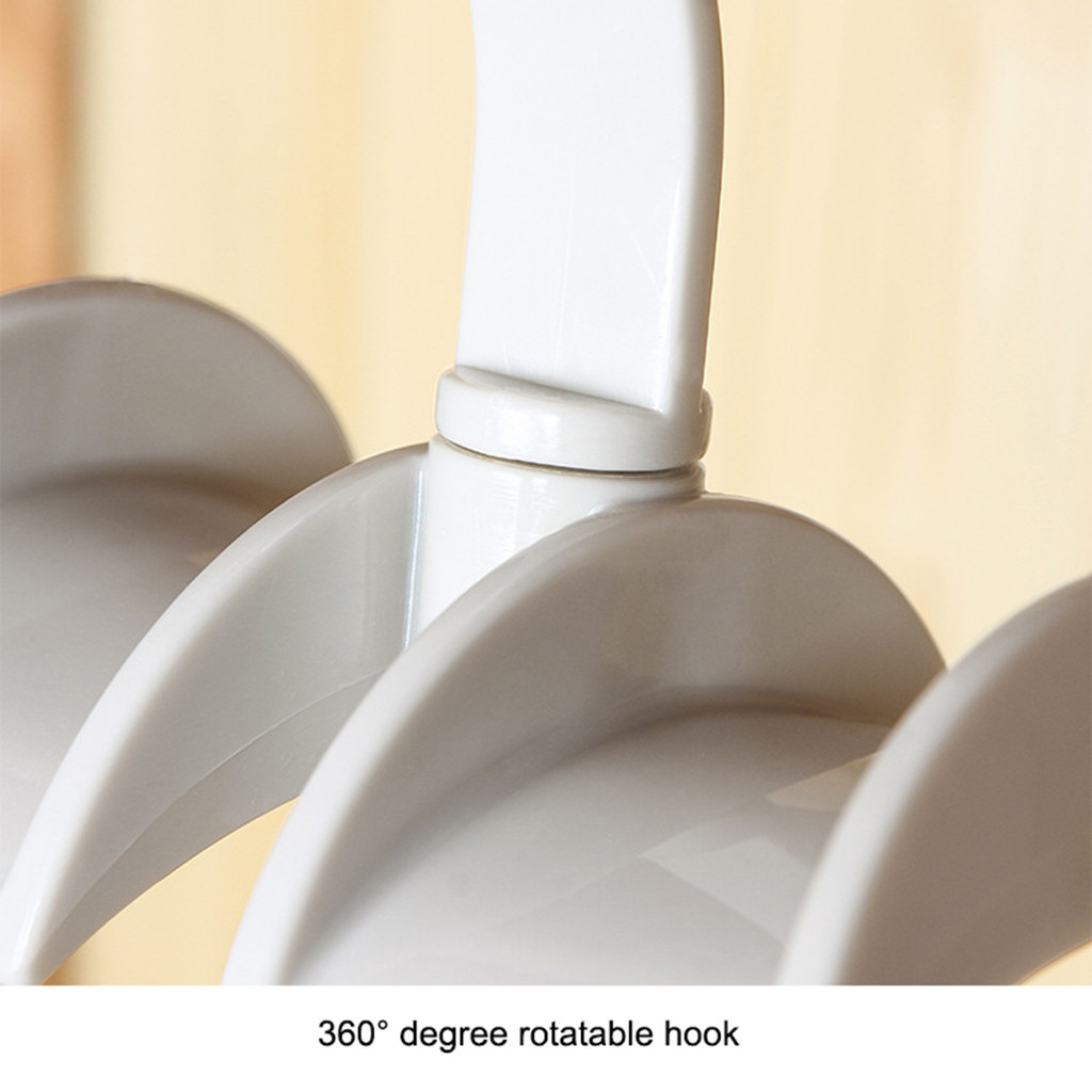 360 degrees of rotation cabinet storage hanger hanging rack holder hook enlarge double design hooks thicken material pp