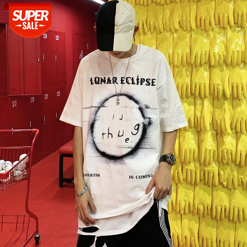 Letter printing short-sleeved T-shirt men's bf lazy style loose round neck five-point sleeves half #sb1U, White;black
Letter printing short-sleeved T-shirt men's bf lazy style loose round neck five-point sleeves half #sb1U, White;black