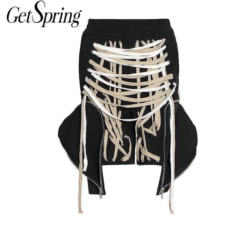 GetSpring Women Shorts Patchwork Bandage Irregular Summer Loose Casual Boyfriend High Waist Plus Size Fashion 210601, Black
GetSpring Women Shorts Patchwork Bandage Irregular Summer Loose Casual Boyfriend High Waist Plus Size Fashion 210601, Black