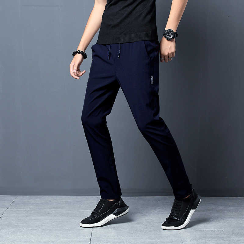 Men Pants Joggers Fitness Casual Quick Dry Outdoor Sweatpants Breathable Slim Elasticity Trouser Plus Size Men Pants 210810