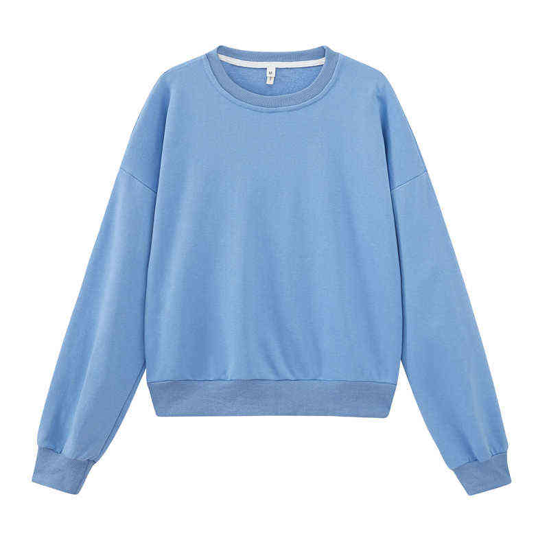 Toppies Green Sweatshirts sudaderas Pull femme Harajuku Candy Color Terry Hoodies Female Tops 211108