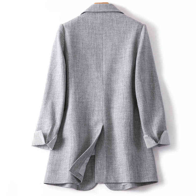 Bella Women Blazer Elegant Business Suits Spring Autumn Office Lady Outerwear Female Casual Blazers Jackets 211122