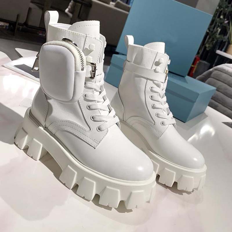 Women Boots Short Shoe Man Martin Womens Calfskin Detachable Nylon Pouch Combat Shoes Ladies Outdoor Thick Bottom Mid-length cute boot With Box, #9
Women Boots Short Shoe Man Martin Womens Calfskin Detachable Nylon Pouch Combat Shoes Ladies Outdoor Thick Bottom Mid-length cute boot With Box, #9