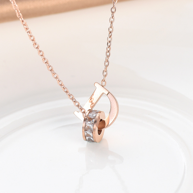 Classic Design Rose Gold Plated Romantic Stainless Steel Pendant Necklace Womens Gift Jewelry
Classic Design Rose Gold Plated Romantic Stainless Steel Pendant Necklace Womens Gift Jewelry