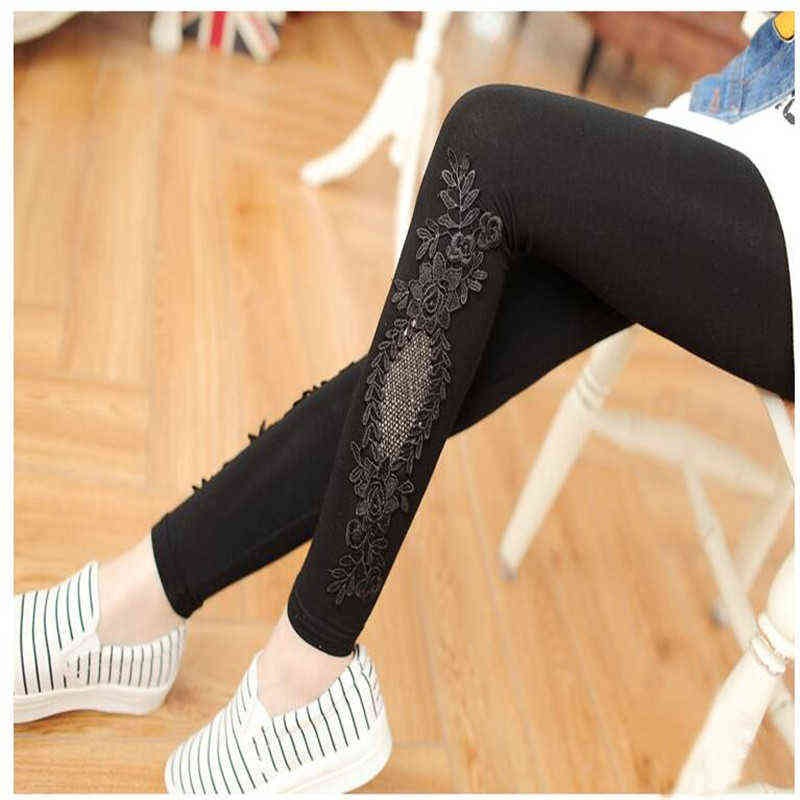 XS-7XL Leggings Women Modal Cotton Lace Crochet Leggins Plus Size Long 7XL 4XL 3XL XXL XL S 6XL 5XL 211215