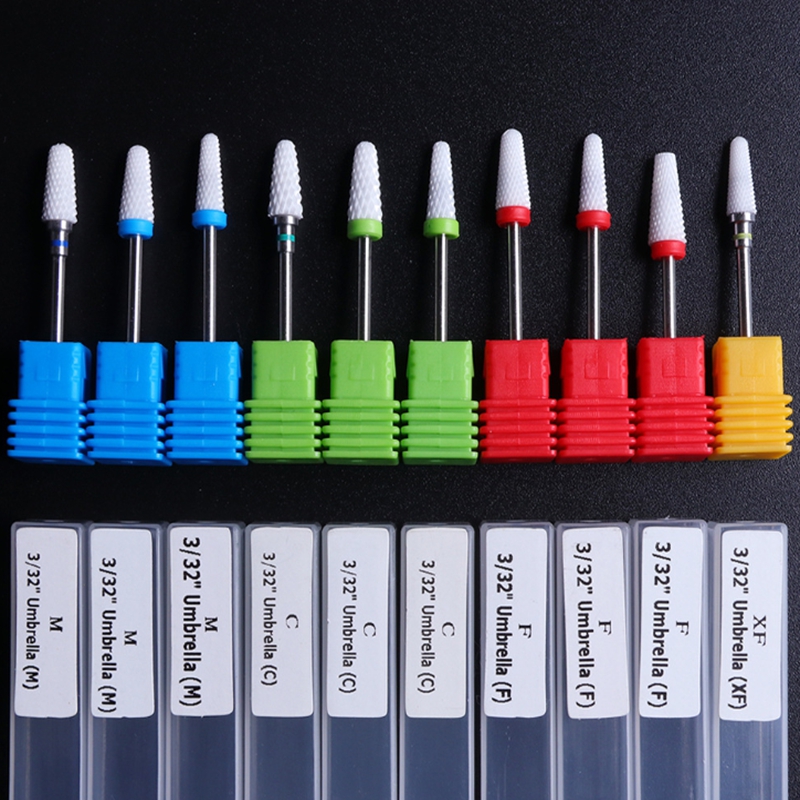 Nail Drill Bit Ceramic Polishing Head For Electric Nails File Drills Polisher Machine Accessories Supplies Remover Tools