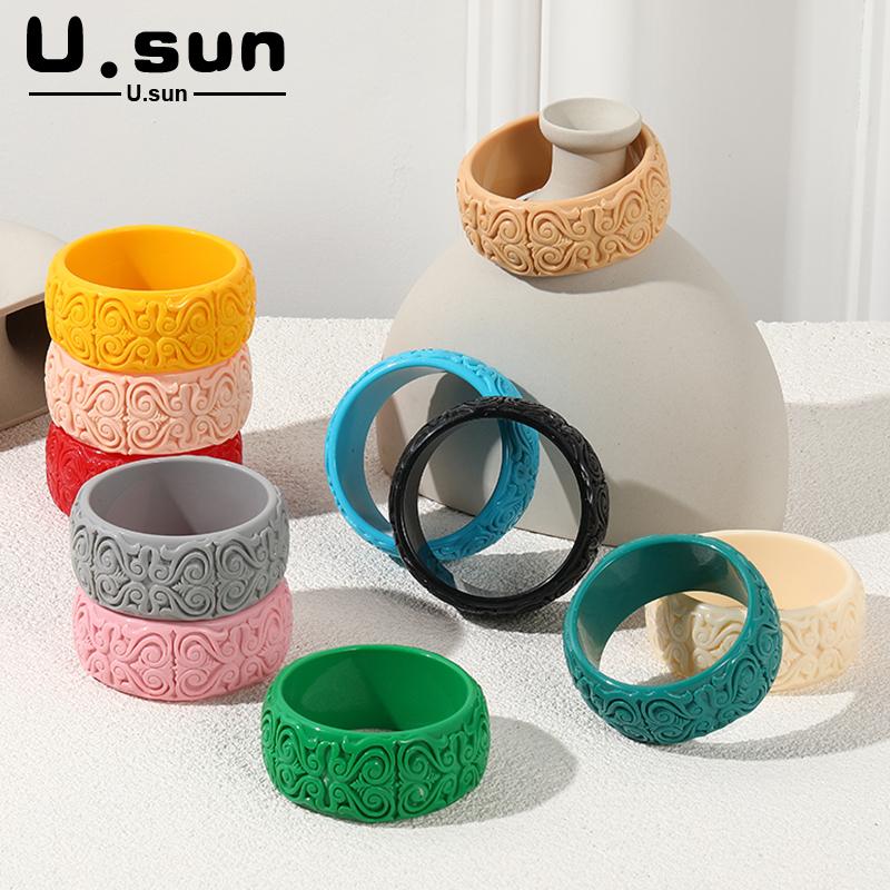 Bangle Wide Engrave Women's Hand Bracelets For Girls Teen Vintage Multicolor Acrylic Bracelet Charms Female Bangles Jewellery
Bangle Wide Engrave Women's Hand Bracelets For Girls Teen Vintage Multicolor Acrylic Bracelet Charms Female Bangles Jewellery