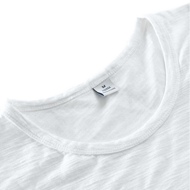 O-Neck Short Sleeve T-Shirts Men Thin Casual Solid Color Tops & Tees 100%Pure Cotton Men's Clothing 210601
