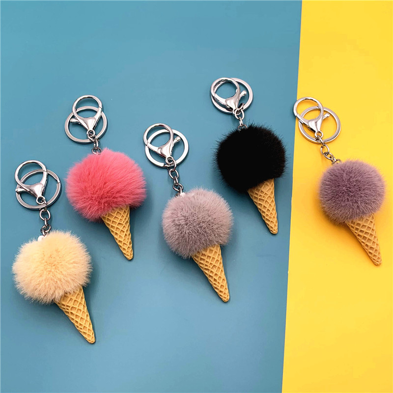 Cartoon fruit keychain student cute bag pendant ice cream cone plush car key chain creative gift, Mixed colors
Cartoon fruit keychain student cute bag pendant ice cream cone plush car key chain creative gift, Mixed colors