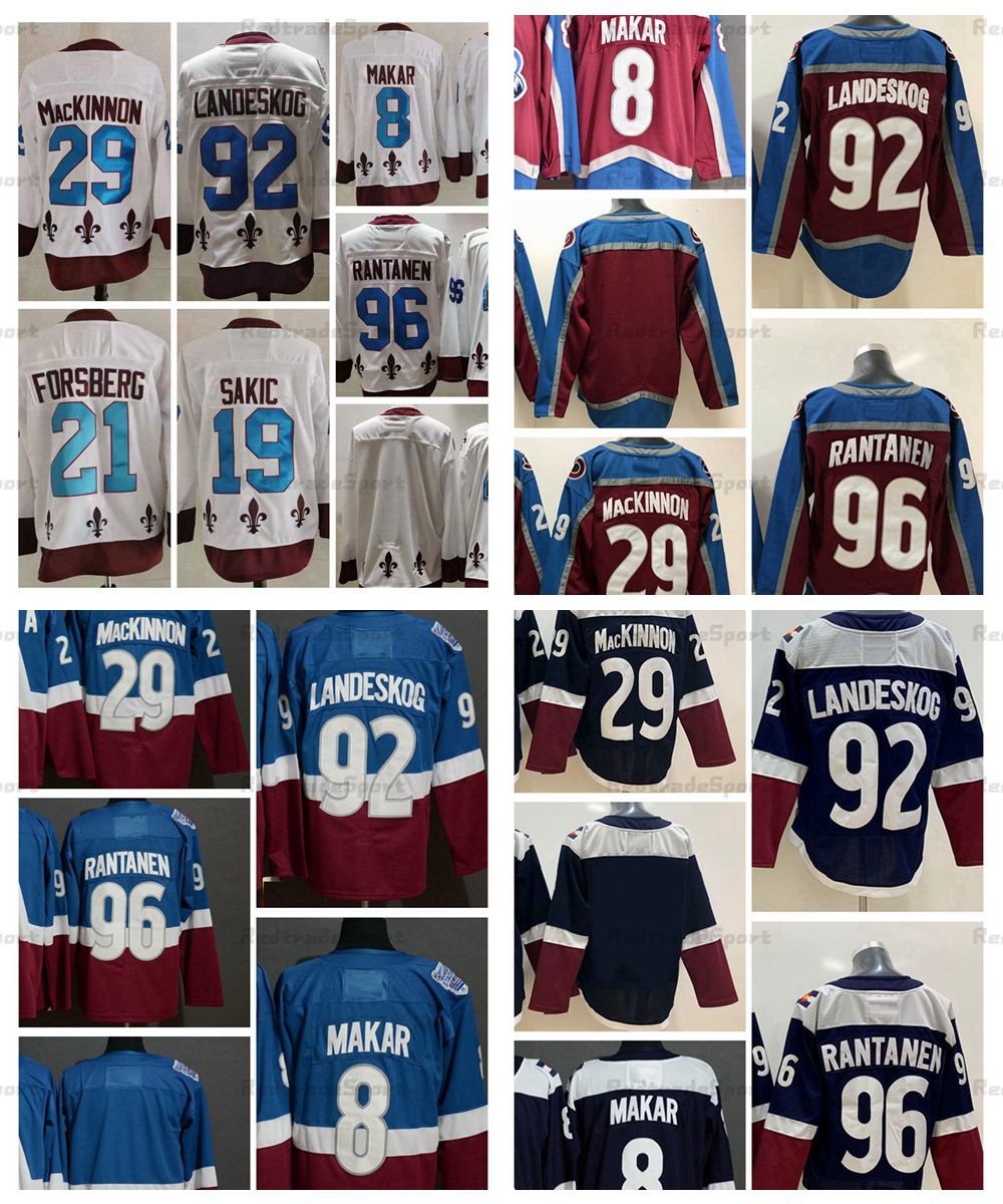 2021 Reverse Retro 29 Nathan MacKinnon Hockey Jerseys 92 Gabriel Landeskog (C) 96 Mikko Rantanen 8 Cale Makar 19 Joe Sakic Peter Forsberg Stadium Series Jersey Burgundy, Stadium 92
2021 Reverse Retro 29 Nathan MacKinnon Hockey Jerseys 92 Gabriel Landeskog (C) 96 Mikko Rantanen 8 Cale Makar 19 Joe Sakic Peter Forsberg Stadium Series Jersey Burgundy, Stadium 92