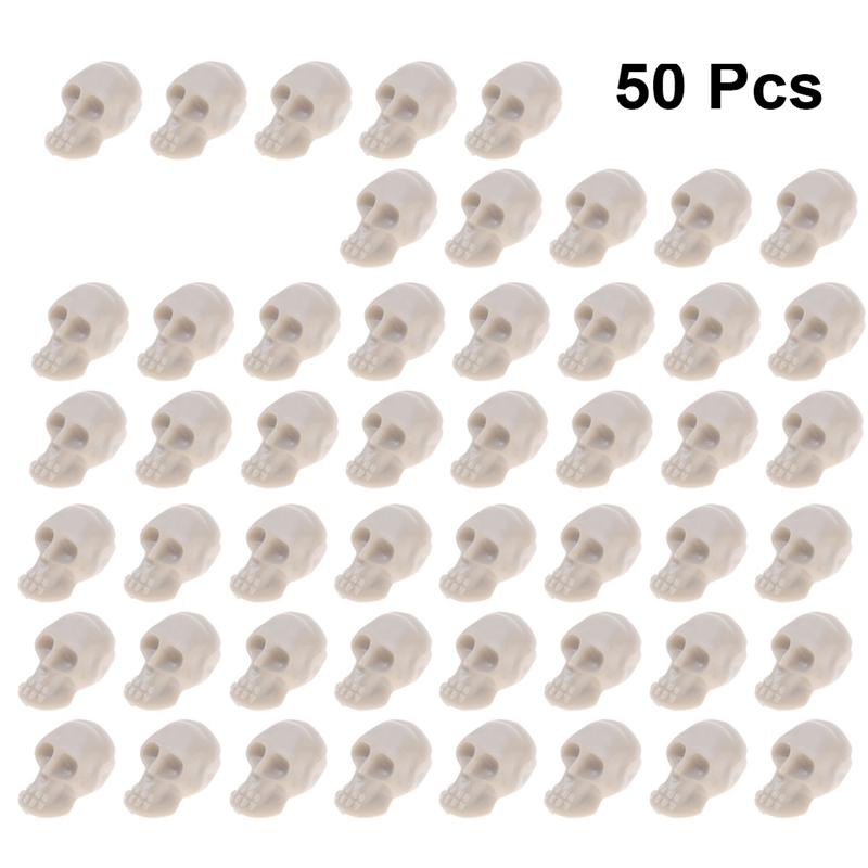 50pcs Simulation Skull Model Toys Modern Mini Skull Home Decoration Funny Model Toys Collection Miniatures Model