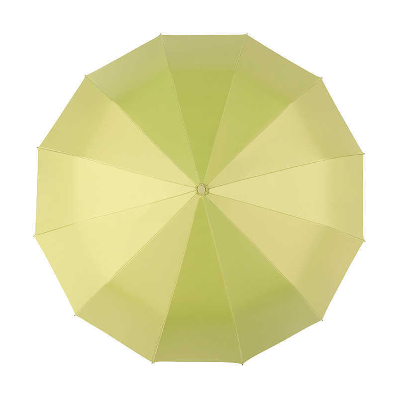12K Three-folding Automatic Umbrella Rain Women Sunny/Rainy Windproof Anti-UV For Male Female Summer Winter Parasol 210721