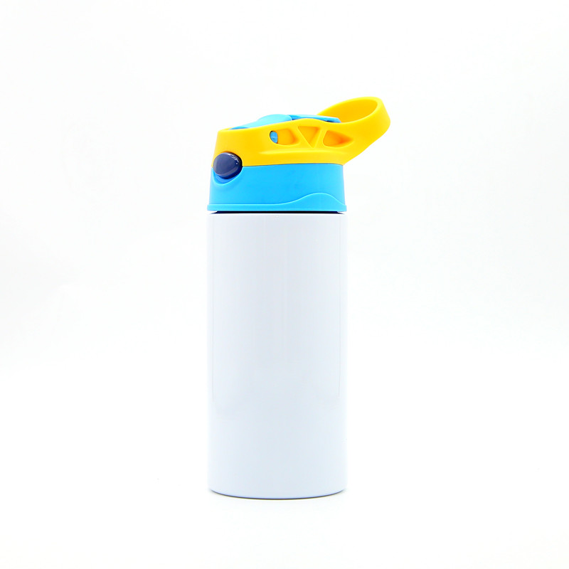 12oz Sublimation Straight Kids Tumbler Sippy cup Children Water Bottle Blank white Stainless Steel insulated student drinking cup 6 colors - view 9