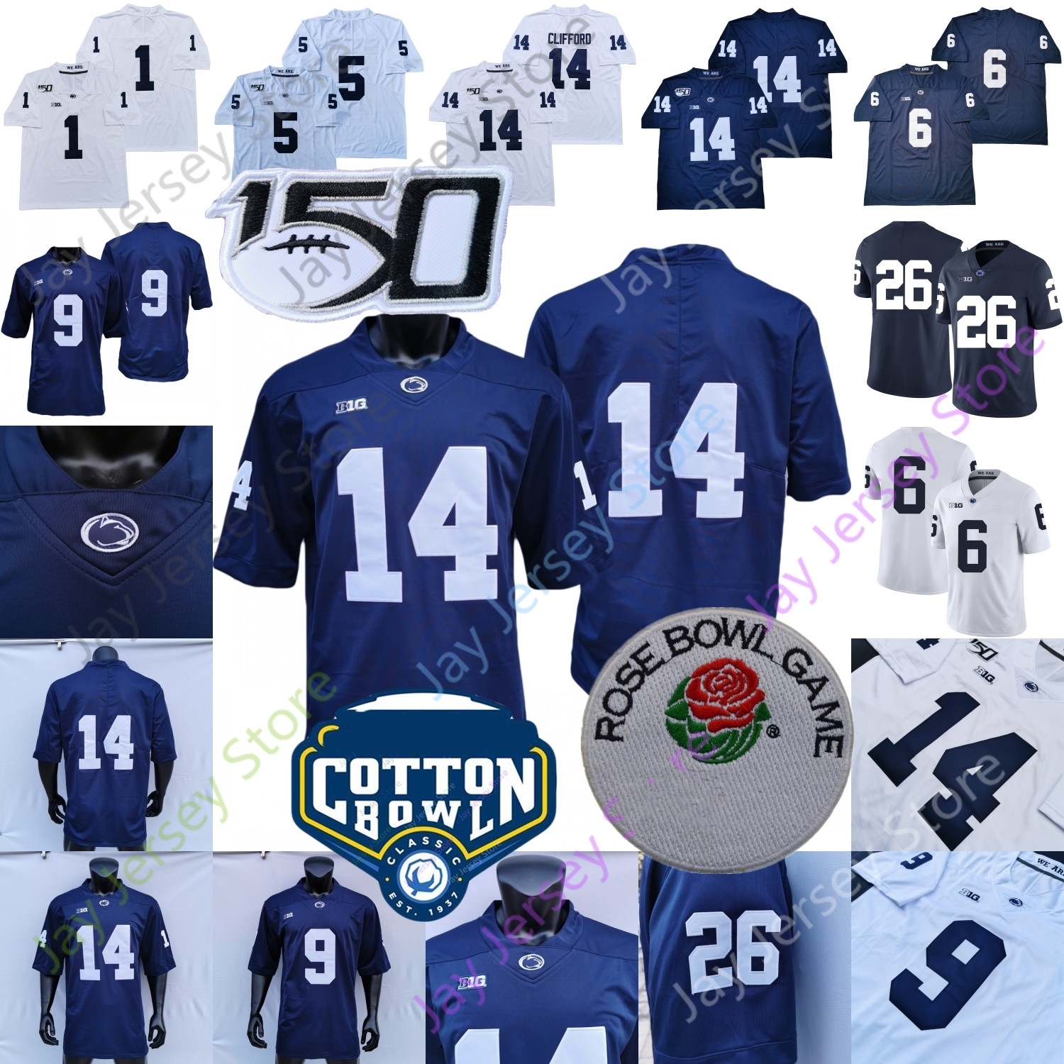 2021 PSU Penn State Football Jersey NCAA Collge Sean Clifford Saquon Barkley Noah Cain Pat Freiermuth McSorley Jahan Dotson Ford Shaka Toney, With name rose bowl patch
2021 PSU Penn State Football Jersey NCAA Collge Sean Clifford Saquon Barkley Noah Cain Pat Freiermuth McSorley Jahan Dotson Ford Shaka Toney, With name rose bowl patch