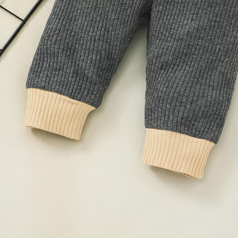 Baby Clothing Set Plain Hoodies+Pants Outfits Fall 2021 Children Boutique Clothes 0-2T Toddler Boys Girls Cotton Long Sleeves Suit